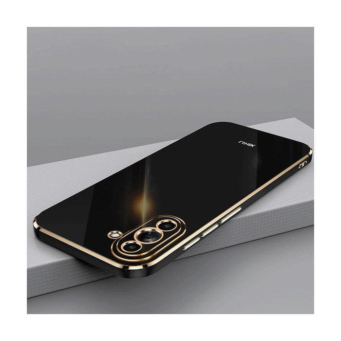 Straight Edge Soft Shell Mobile Phone Case for Samsung Galaxy Note 20 Ultra - Black