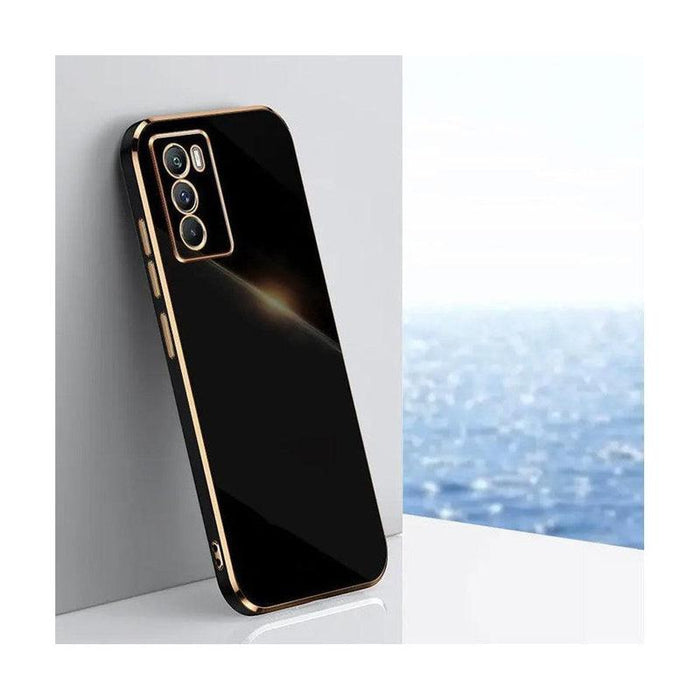 Straight Edge Soft Shell Mobile Phone Case for Samsung Galaxy S20 - Black