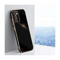 Straight Edge Soft Shell Mobile Phone Case for Samsung Galaxy S20 - Black