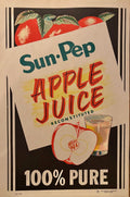 Sun Pep Apple Juice sign