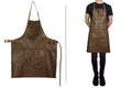 Tablier de barbecue DutchDeluxes en cuir - Marron