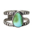 Teardrop Sonoran Turquoise Split Band Ring