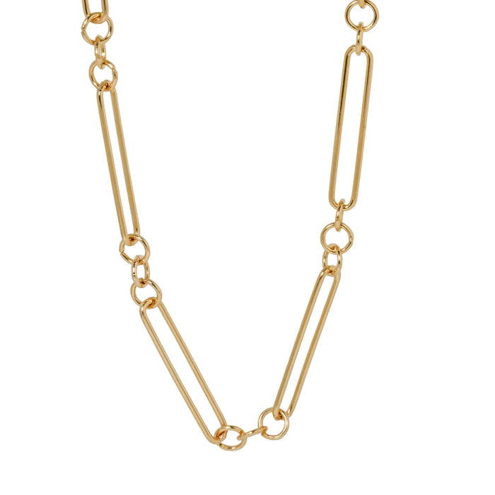 Tela Paperclip Gold-Filled Chain-Chemistry Jewelry