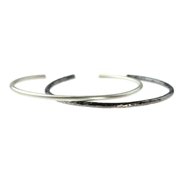 Thin Hammered T-Shirt Cuff Bracelet-Sarah McGuire