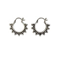 Tiny Clover Hoop Earrings-Jane Diaz