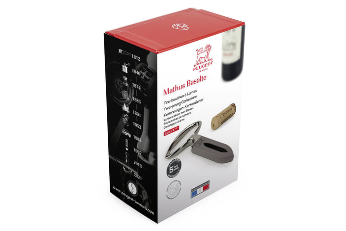 Tire-bouchon Peugeot Mathus double lame - Basalte