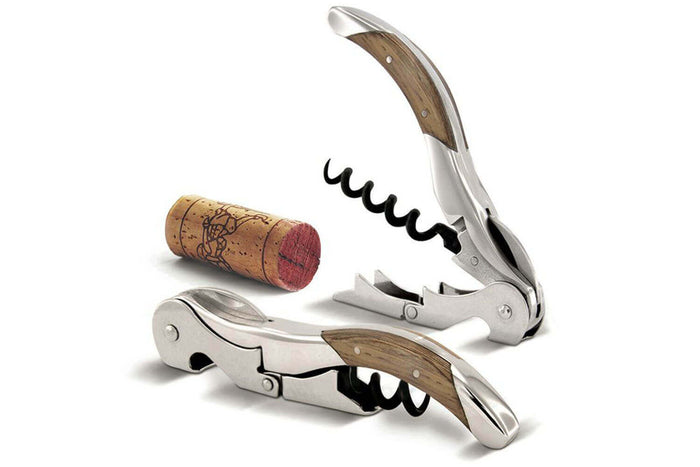 Tire bouchon sommelier Pulltex Pulltap's Toledo bois + étui cuir offert - Chêne
