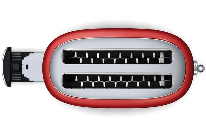 Toaster Smeg 2 tranches longues années 50 - Rouge