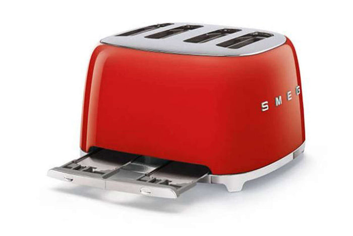 Toaster Smeg 4 tranches années 50 - Rouge