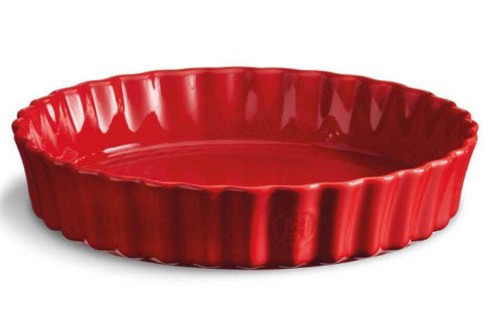 Tourtière haute cannelée Émile Henry 28cm en céramique - Grand cru