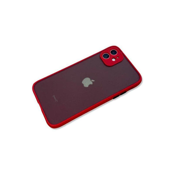 Translucent Frosted Case for iPhone 11 - Red