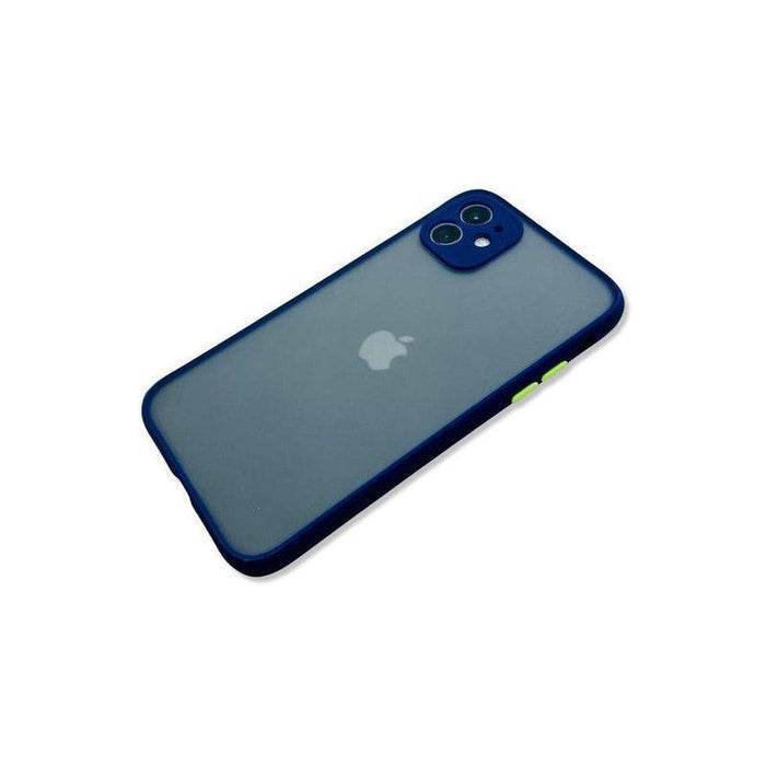 Translucent Frosted Case for iPhone 14 - Blue
