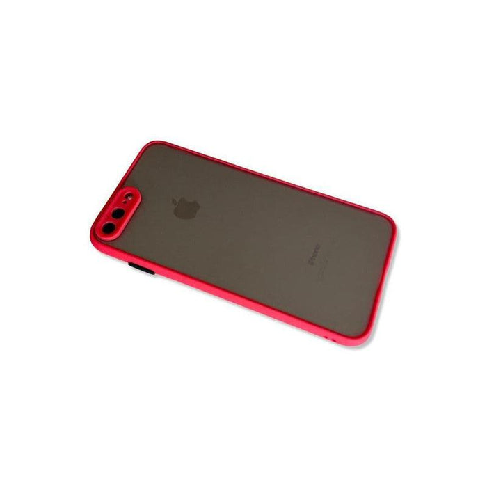 Translucent Frosted Case for iPhone 7 Plus/ 8 Plus - Red