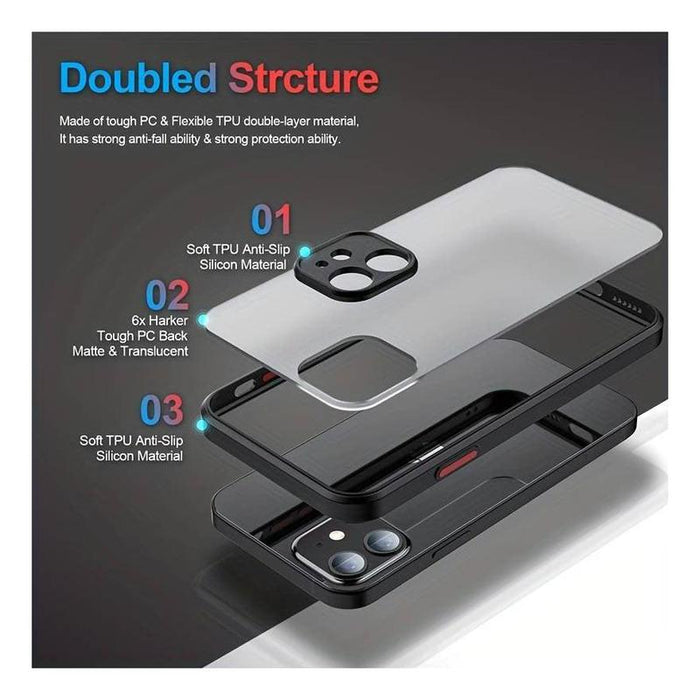 Translucent Frosted Case for Samsung Galaxy S24 Ultra - Blue