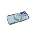 Transparent Wireless Charging Magnetic Case for iPhone 13 Pro - Silver