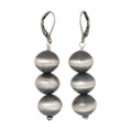 Triple 12mm Navajo Pearl Earrings-Southwest