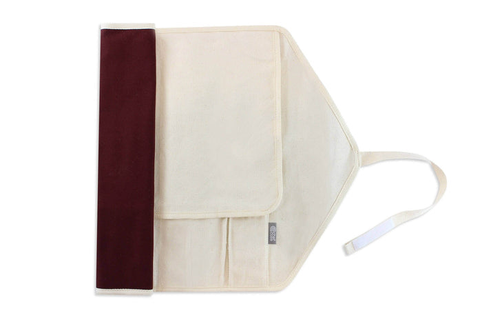 Trousse vide traditionnelle CHEF ROLL 7 pour 7 couteaux et ustensiles - Burgundy