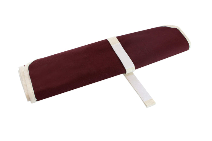 Trousse vide traditionnelle CHEF ROLL 7 pour 7 couteaux et ustensiles - Burgundy