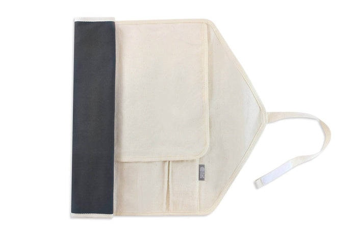 Trousse vide traditionnelle CHEF ROLL 7 pour 7 couteaux et ustensiles - Gris