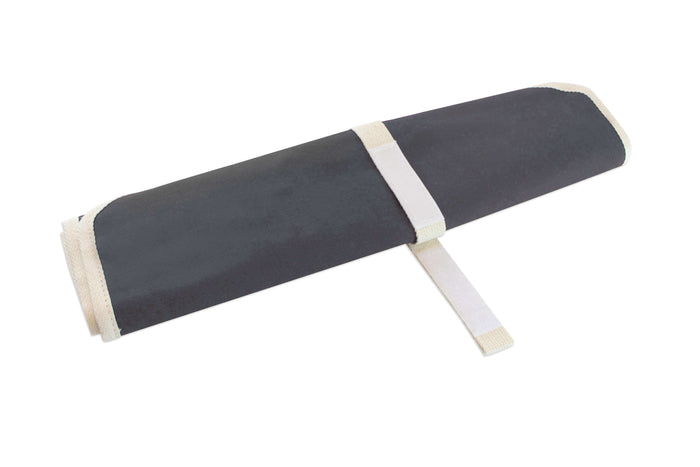 Trousse vide traditionnelle CHEF ROLL 7 pour 7 couteaux et ustensiles - Gris