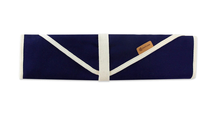 Trousse vide traditionnelle CHEF ROLL 7 pour 7 couteaux et ustensiles - Navy