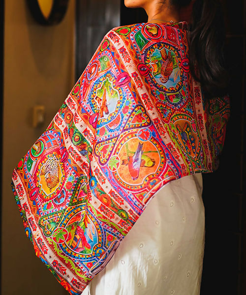 Truck Art Pattern Stole