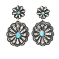 Turquoise Double Conch Earrings by Rita Lee-Southwest