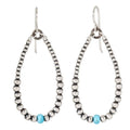 Turquoise Dream Navajo Pearl Earrings