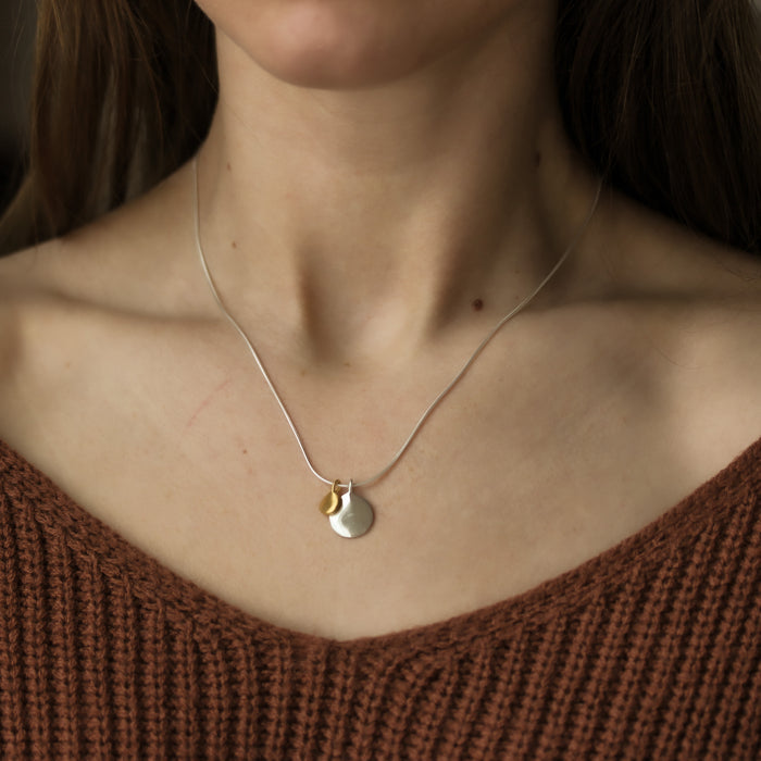Two Droplet Necklace-Philippa Roberts