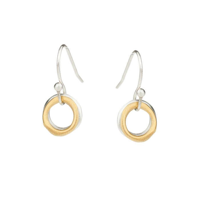 Two Little Circles Earrings-Philippa Roberts