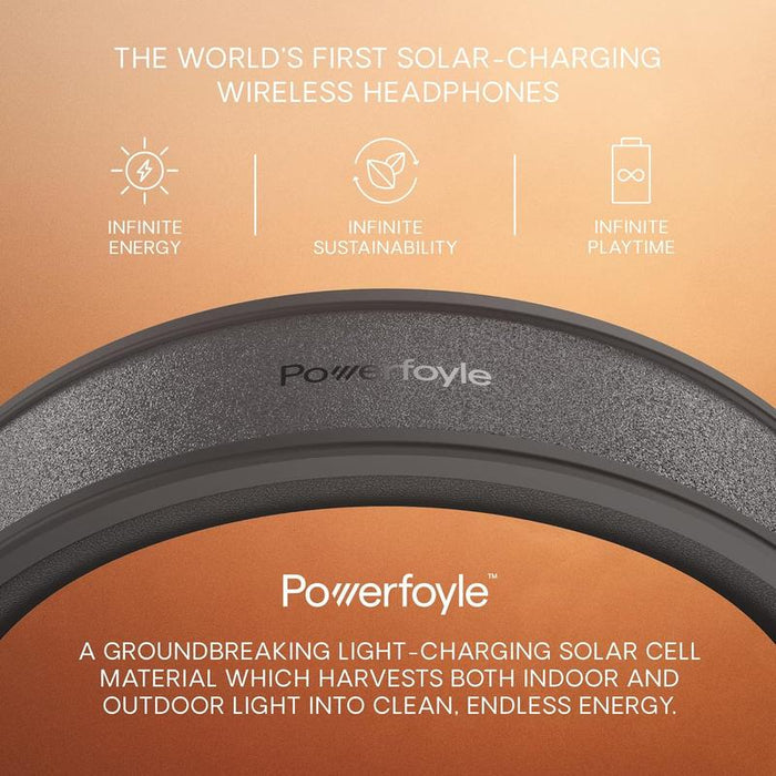 Urbanista Los Angeles Solar Powered Bluetooth Headphones Midnight Black - Open Box