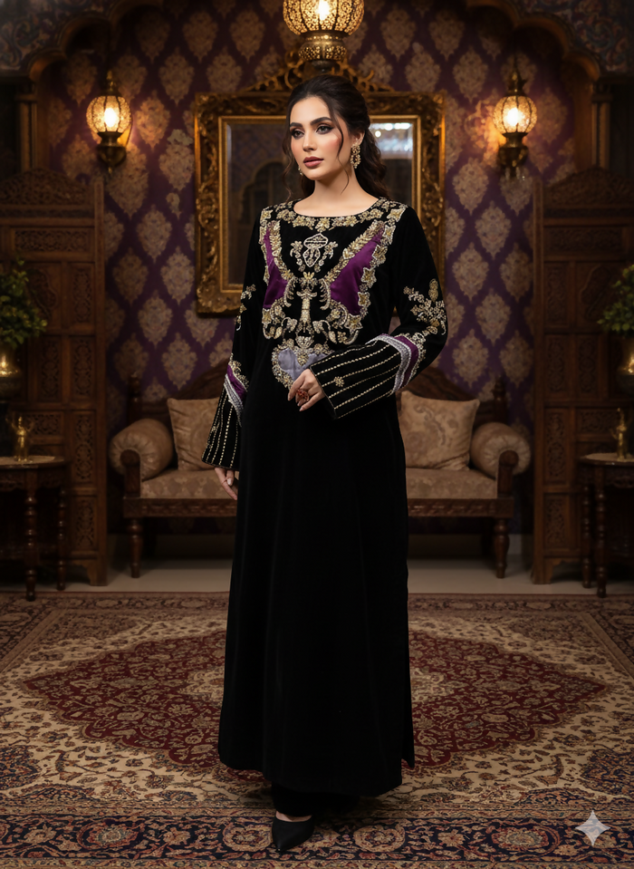 Valvet Bloom Black
