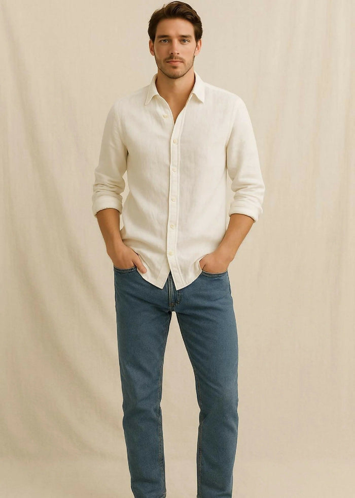 White Linen Shirt