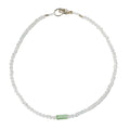 White Topaz + Green Tourmaline Bracelet No. 12-Margaret Solow