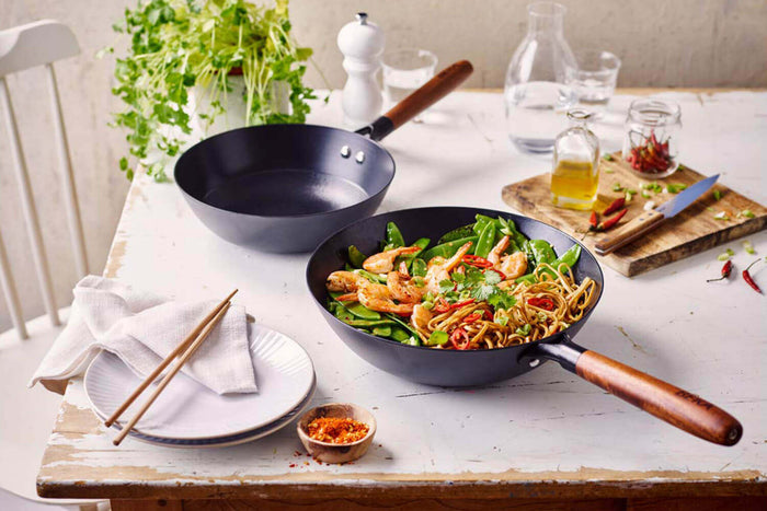 Wok anti adhésif Beka Mandala en fer émaillé