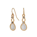 Woven Moonstone Earrings