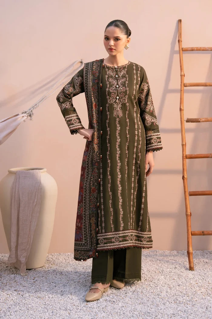 Xenia - Durrah - Three Piece Slub Khaddar