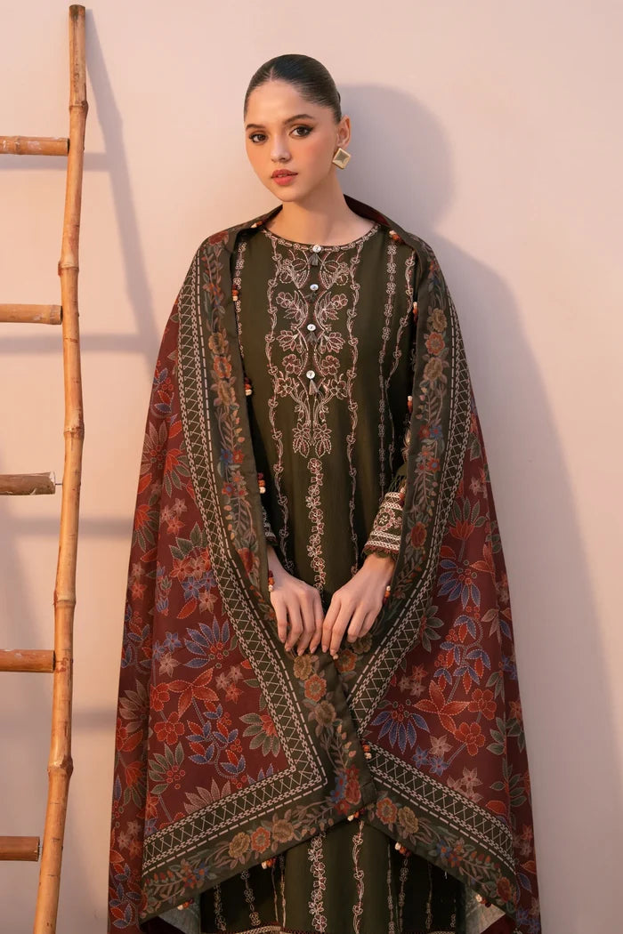 Xenia - Durrah - Three Piece Slub Khaddar