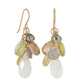 Yellow Mix Cluster Earrings