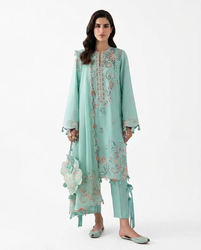 Zaha - ZF-25-05 Seher 3 Piece Embroidered Lawn