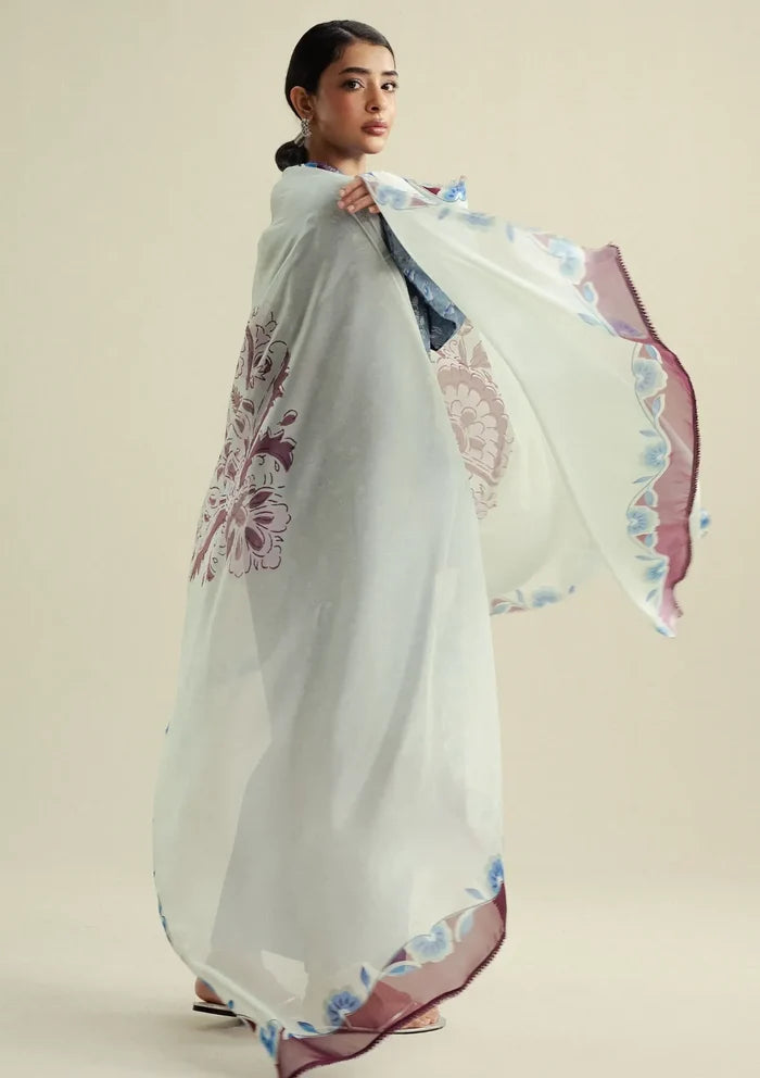 Zara Shahjahan - Coco-10B-Willow 3 Piece Printed Cambric