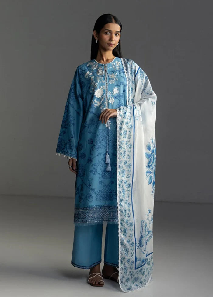 Zara Shahjahan - Coco-3A Aviona Three Piece Lawn