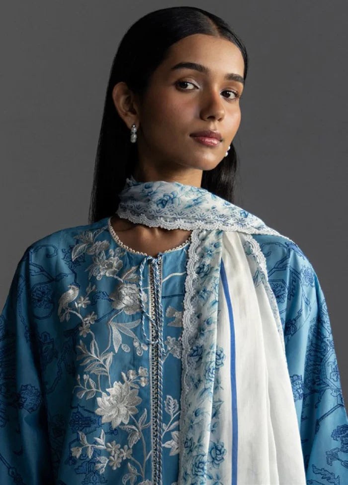 Zara Shahjahan - Coco-3A Aviona Three Piece Lawn