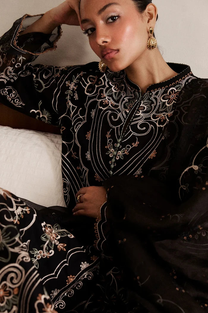 Zara Shahjahan - D4-A Shizumi Three Piece Embroided Lawn