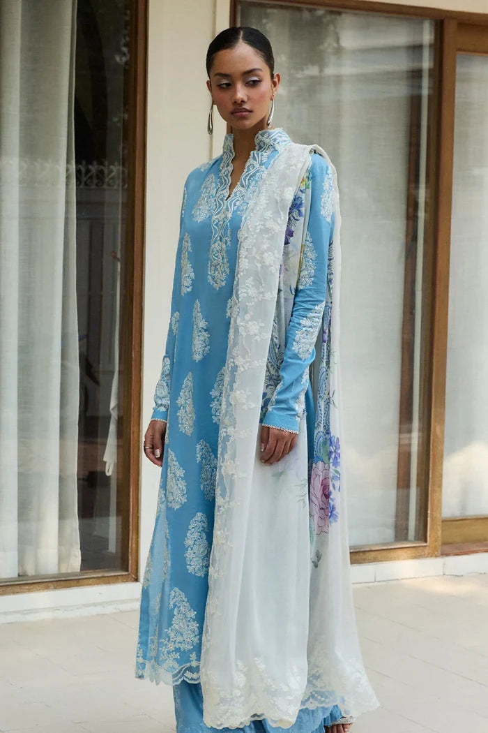 Zara Shahjahan - D6-B Rai Three Piece Embroided Lawn