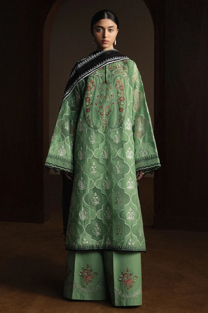 Zara Shahjahan - Midoriya Three Piece Lawn