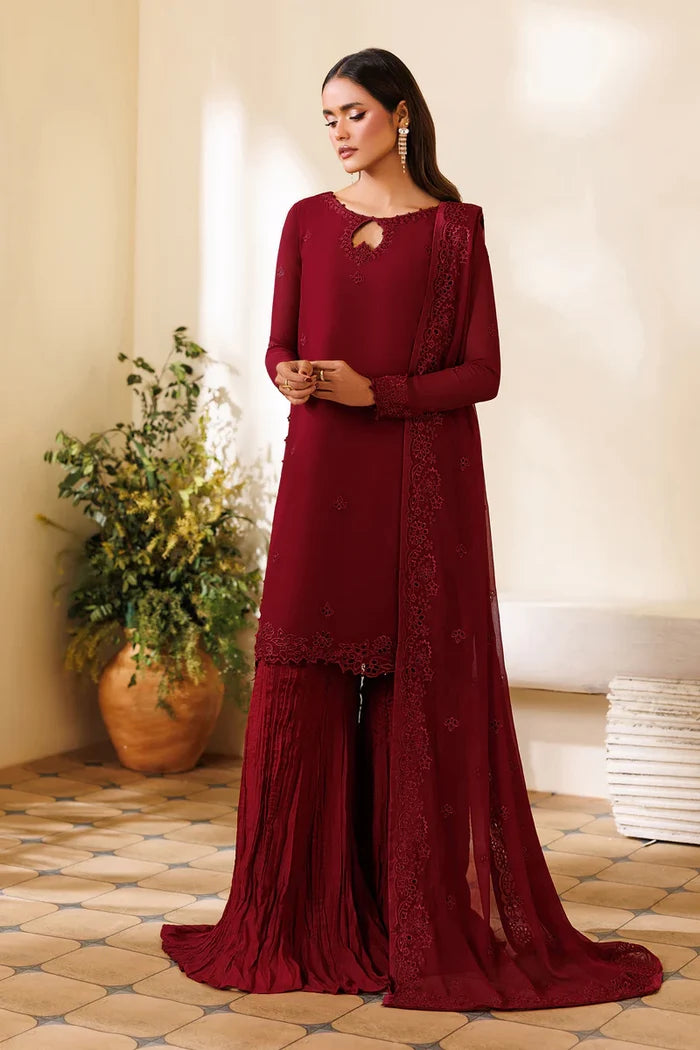 Zarif - ZRF-EMC-22 Three Piece Chiffon