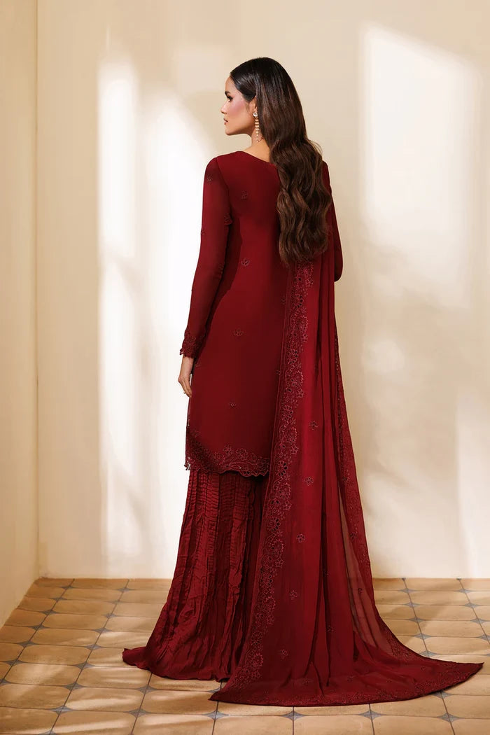 Zarif - ZRF-EMC-22 Three Piece Chiffon