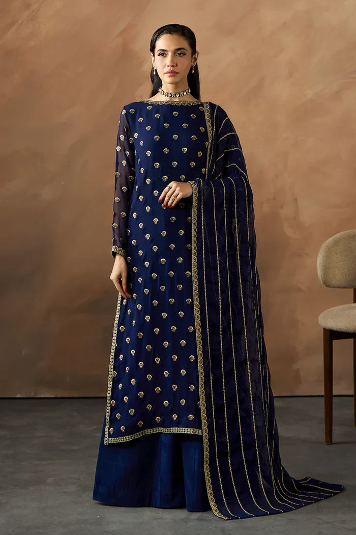 Zarif - ZRF-EMC-26 Three Piece Chiffon