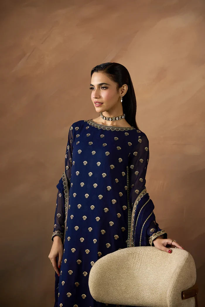 Zarif - ZRF-EMC-26 Three Piece Chiffon
